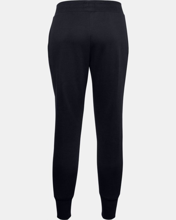 Pantaloni UA Rival Fleece EMB da donna, Black, pdpMainDesktop image number 5